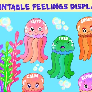 Druckbare Gefühle Diagramm, Emotionen Diagramm Download, Ozean Thema Klassenzimmer Dekor, Gefühle Board, Emotionen Rad Kinder, Emotionen Poster Kinder