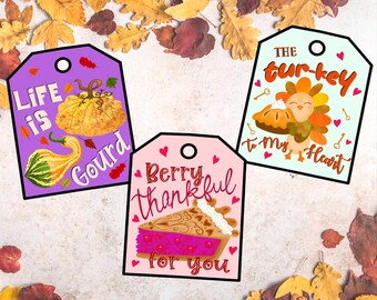 Thanksgiving Gift Tags Printable, Thanksgiving Leftover Labels, Printable Thanksgiving Labels, Printable Fall Tags Download, Fall Gift Tags