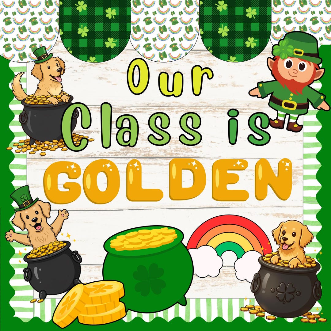 St. Patrick's Day Bulletin Board, March Bulletin Board, St. Patrick's ...