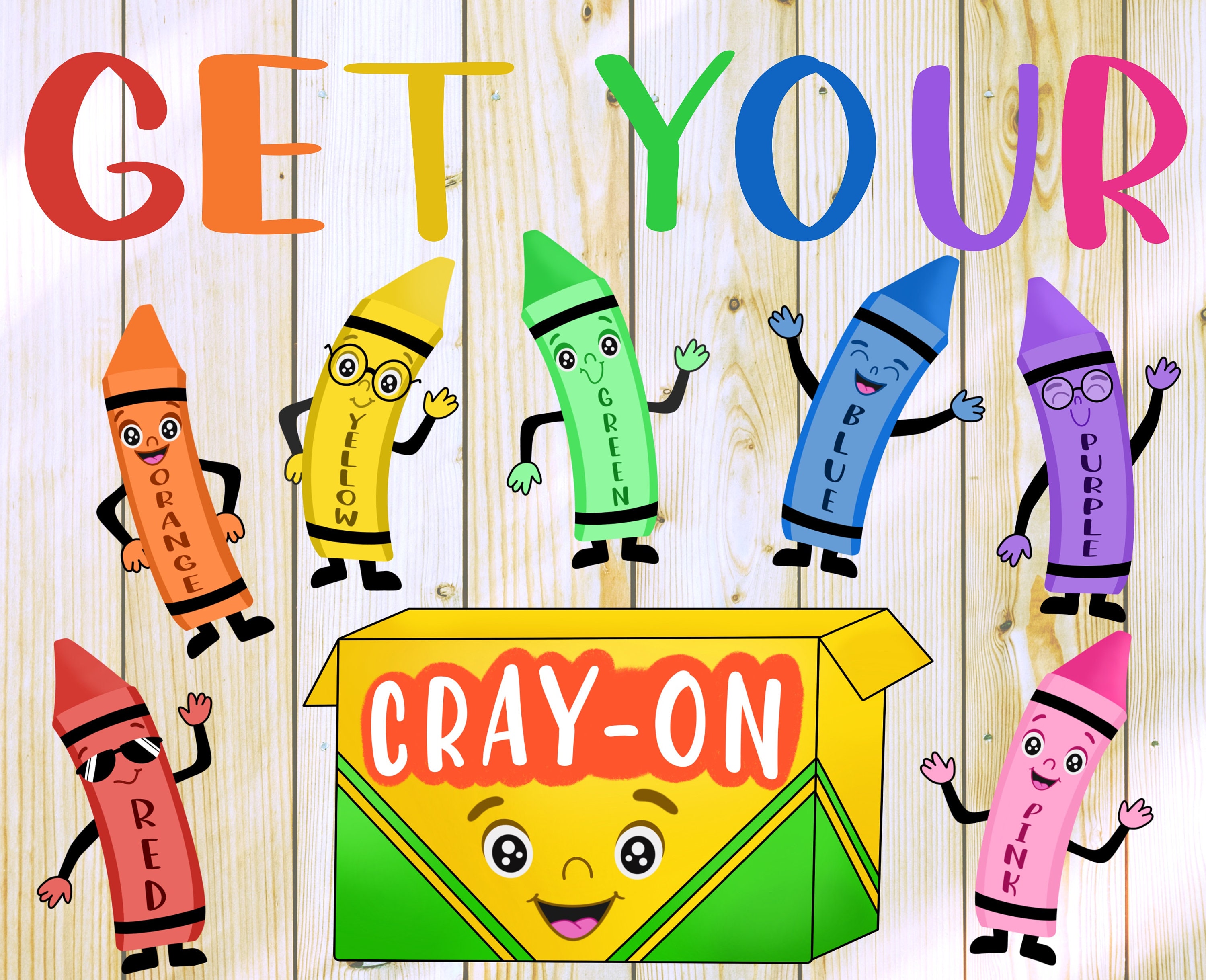 Color Crayons Educational Poster Graphic by Kids Zone · Creative Fabrica