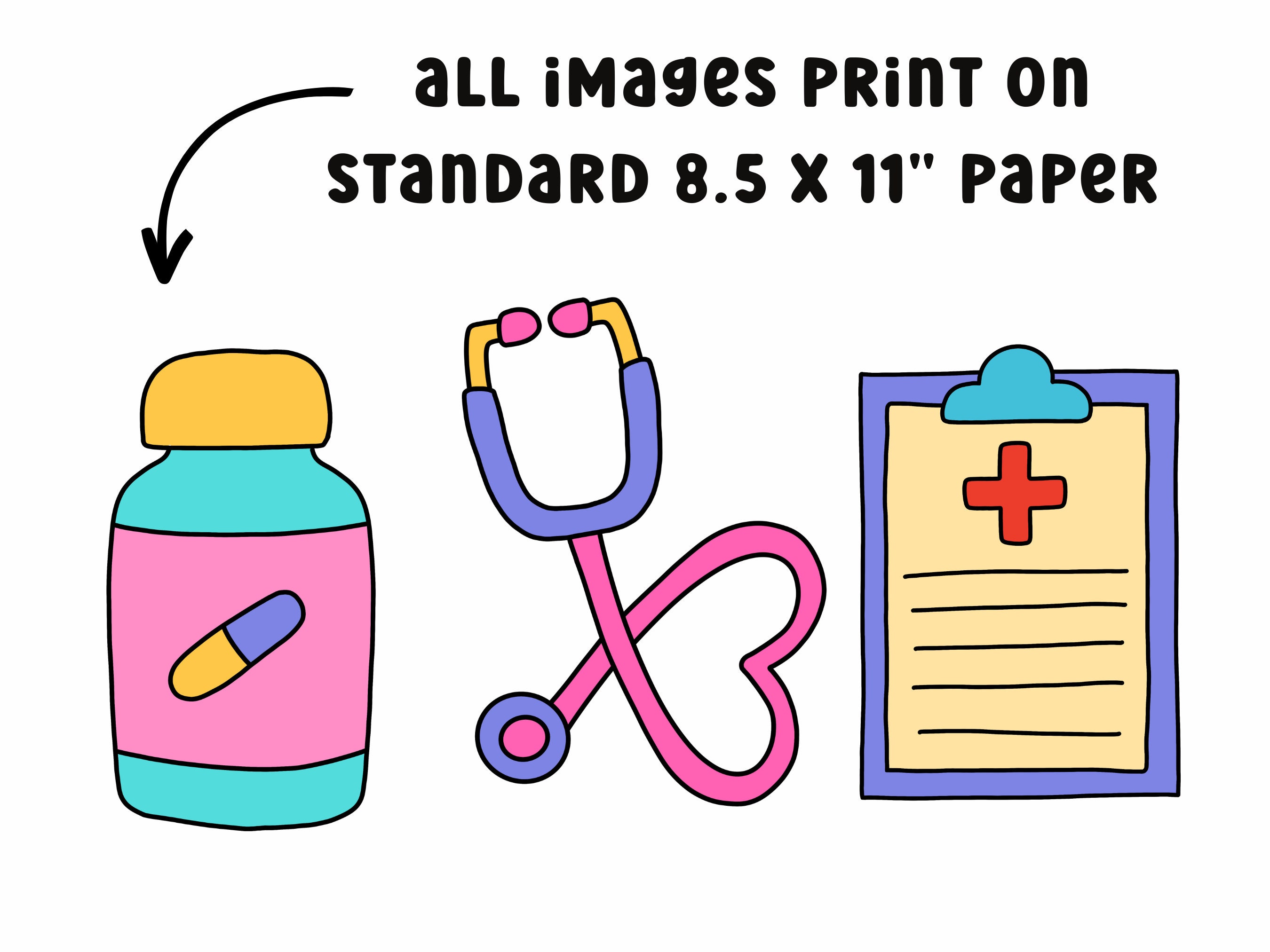 Nurse Bulletin Board Kits, Pediatrician Office Decor, School Nurse