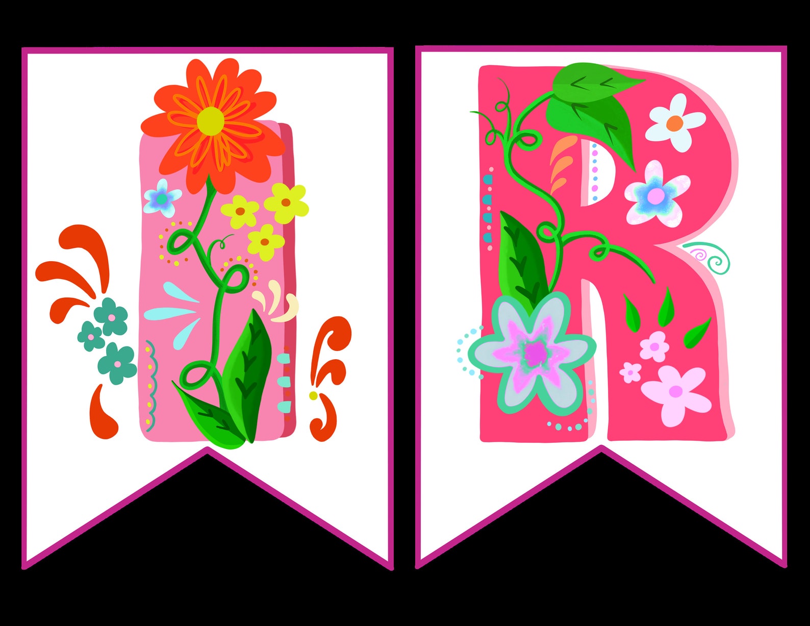 Digital Download, Printable Happy Birthday Banner, Instant Download