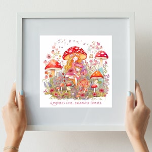 Mother&#39;s Day Printable Wall Art, Mom and Daughter Art, Fairy Printable Wall Art, Printable Fairy Art, Art for Mom, Fairy Family, Fairy Art