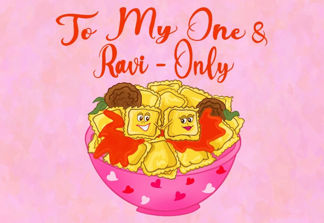 Printable Food Pun Card, Pasta Valentine, Italian Food Print, Digital