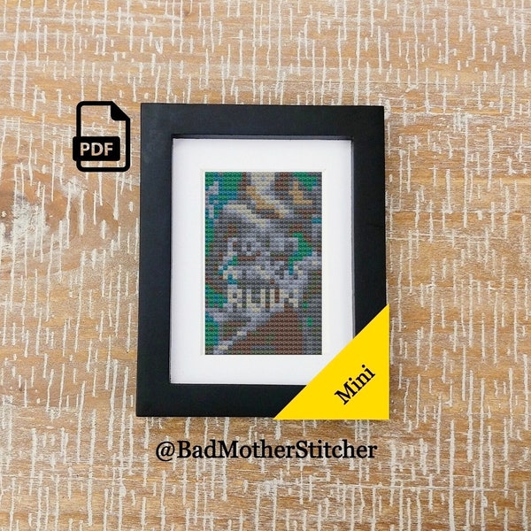 Mini A Court Of Wings And Ruin; Book Cover Cross Stitch Pattern PDF