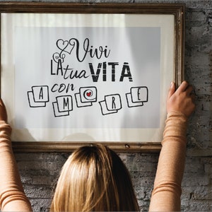 quotes ITALIA Inspirational SVG Bundle,png, Cricut Motivational Digital ITALIANO-cogli l'attimo positivo felicità vivi la tua vita immagine 4