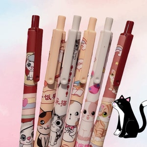 Milk Coffee Kitty Cat Retractable Kawaii Gel Pen