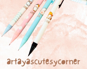 Kawaii Cute Cat Dog Bear Rabbit Automatic Press Pencil