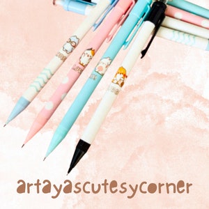Kawaii Cute Cat Dog Bear Rabbit Automatic Press Pencil
