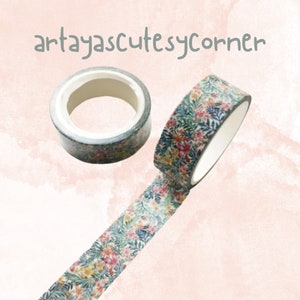 Cinta Washi de Plantas de Hojas Florales