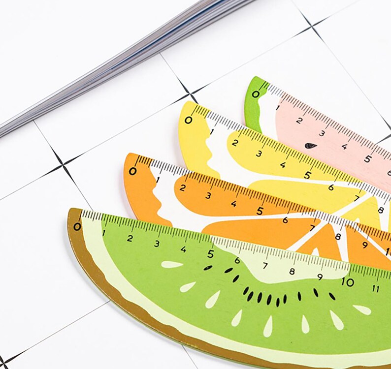 Fruit Ruler Wooden Fruit 15cm Ruler - Etsy Canada