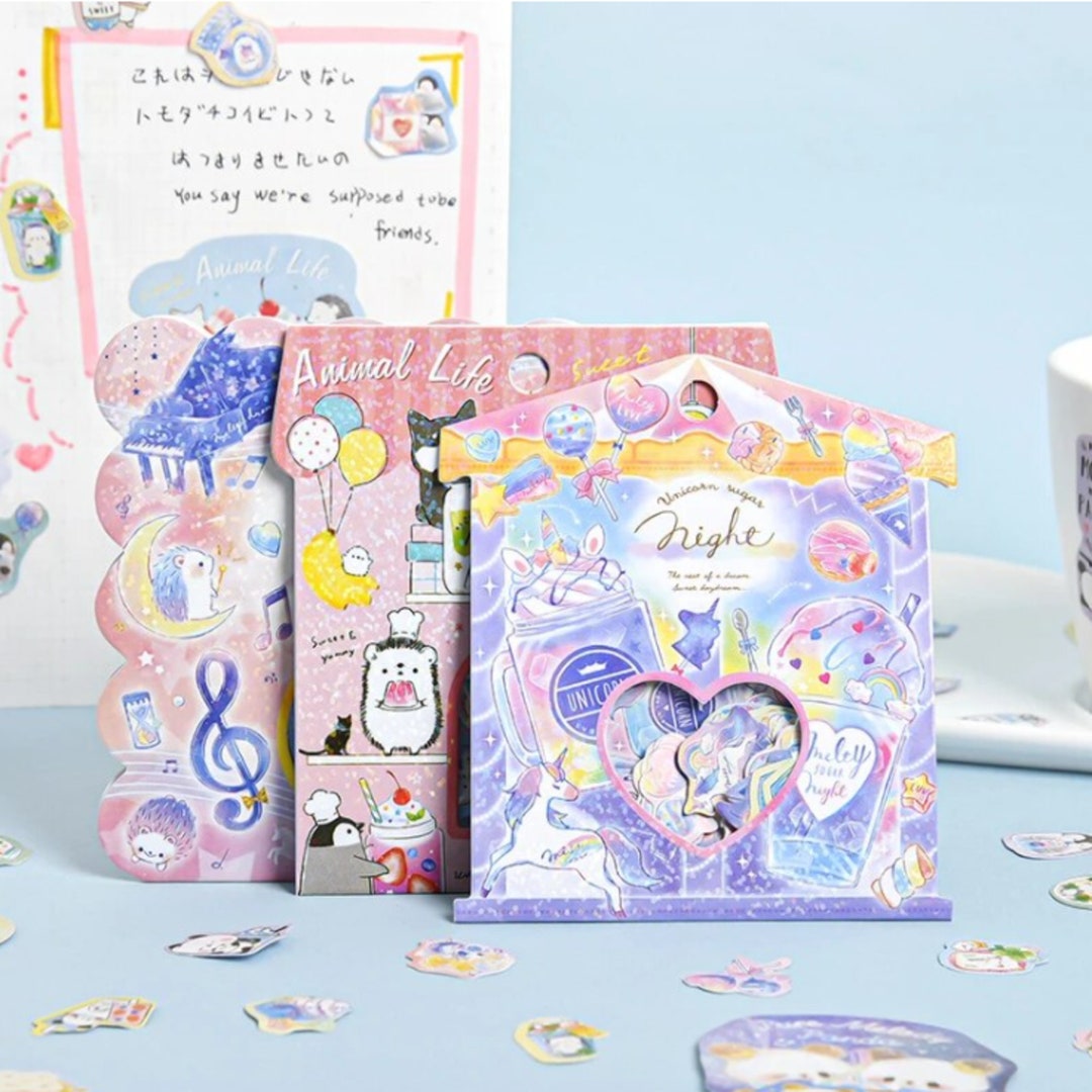 Kawaii Animal Collection Series Stickers Etsy