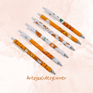 Cute Kawaii Tiger Retractable Clicker Gel Pen