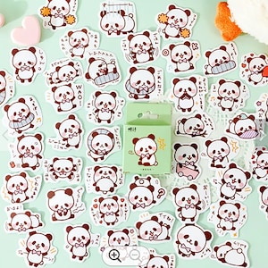 Adesivos de papel japonês fofos de Panda Kawaii