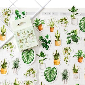 Green Oxygen Life Plant Boxed Sticker Pack