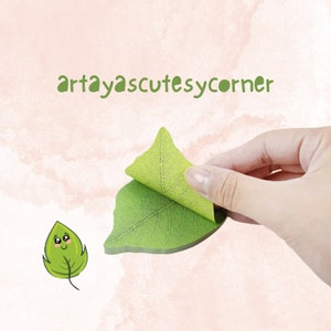 Cute Green Leaf Shape Memo Pad