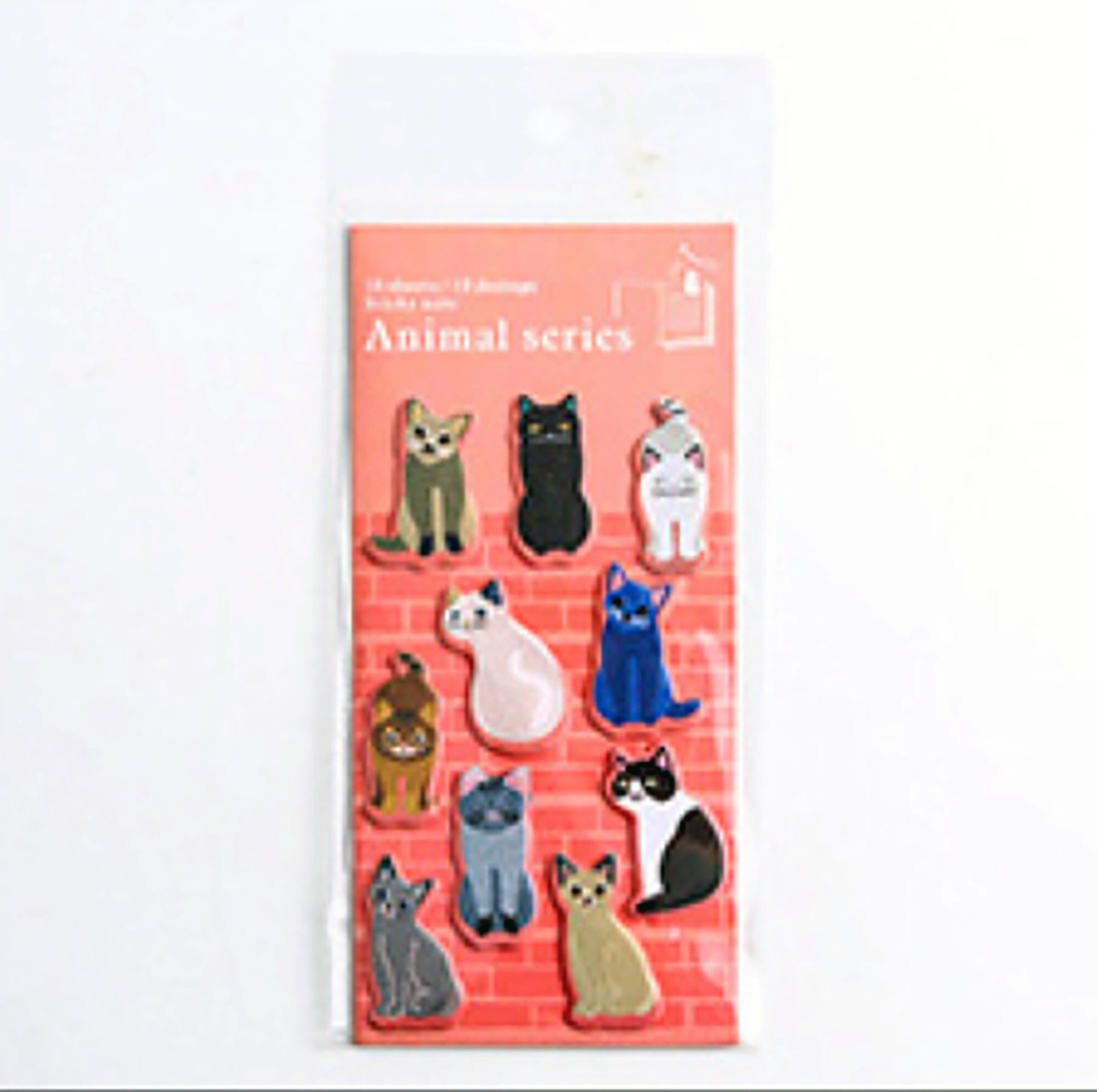 Kawaii Cute Sticky Notes - Zoo Animal Cat Memo Pad - Etsy UK
