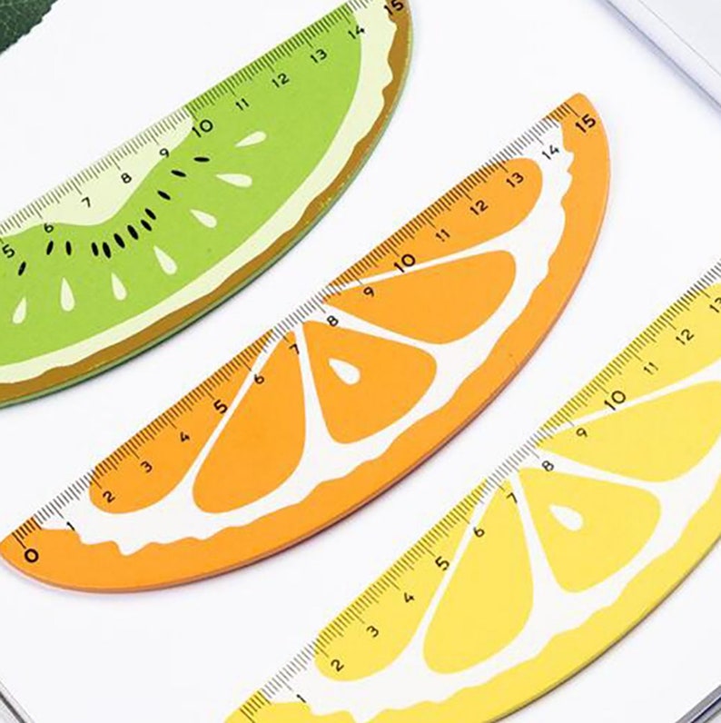 Fruit Ruler Wooden Fruit 15cm Ruler - Etsy Canada
