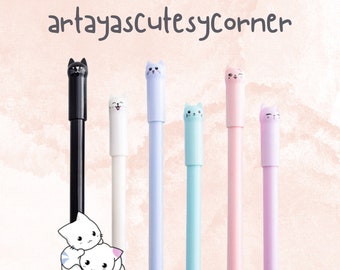 Novelty cute cat gel pen