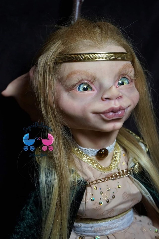 Elf Doll With Baby Elf premsley & Posie Artist Doll Vinyl Etsy