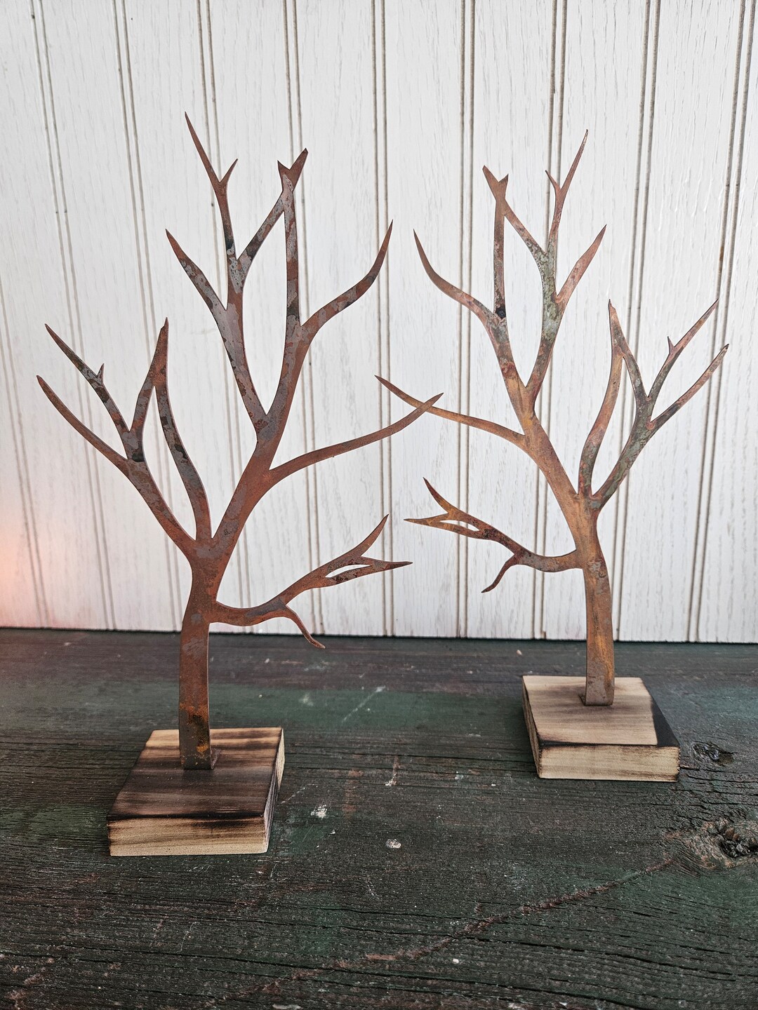 Spooky / Fall Tree - Rusty Metal - Etsy