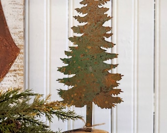 Rusty Metal Pine Tree ~ Rustic Woodland Tree