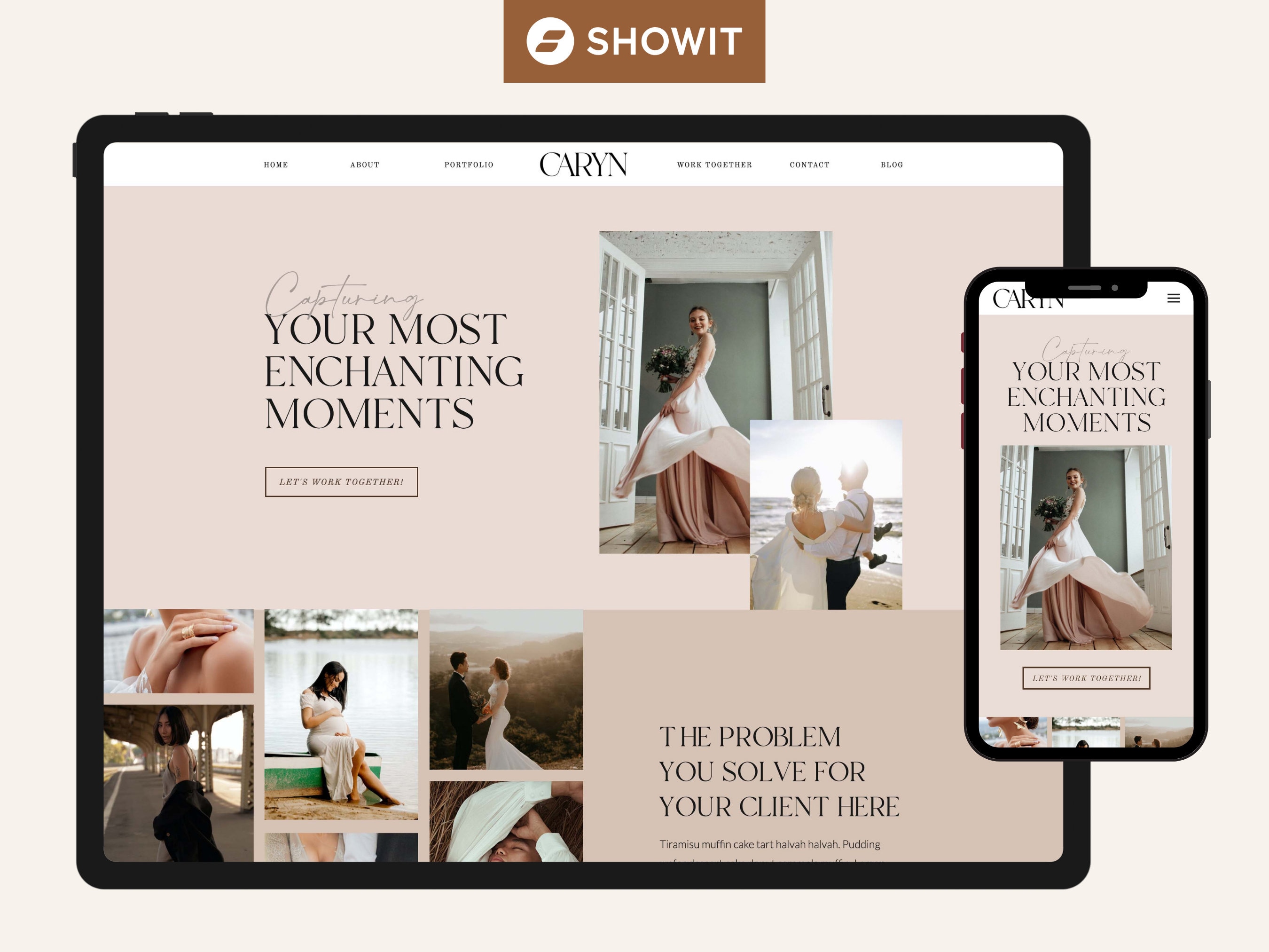 Photography Showit Website Template, Showit Website Template for