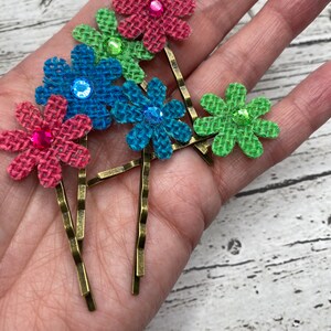 Flower hair pin floral hair pins hair accessories summer hair bridal wedding hair
