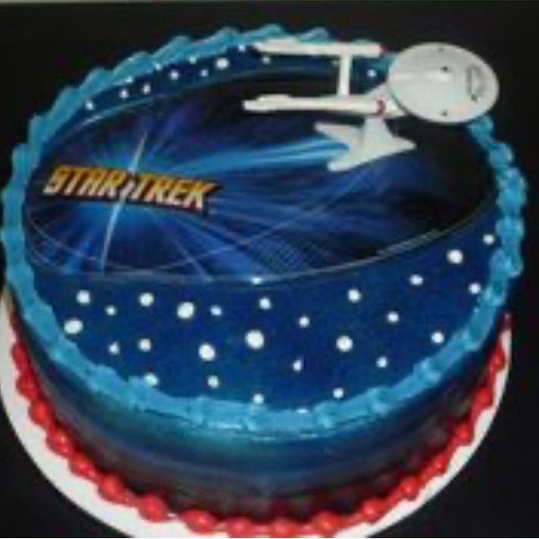 Star Trek cake topper, decoset, NEW sealed, Enterprise cake topper