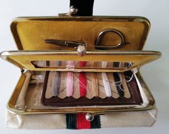 Vintage MIB 1960s Unused Mend & Sew Purse Travel Sewing Kit