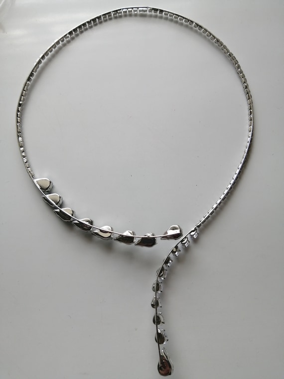 Emerald Diamond cz Costume necklace - image 4