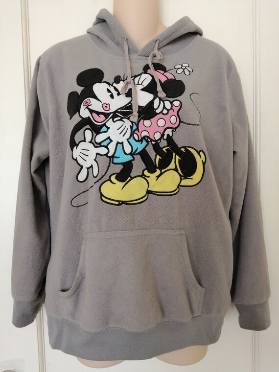 Disnel Kiss Mickey Mouse Hoodie sweater M or XL - image 2