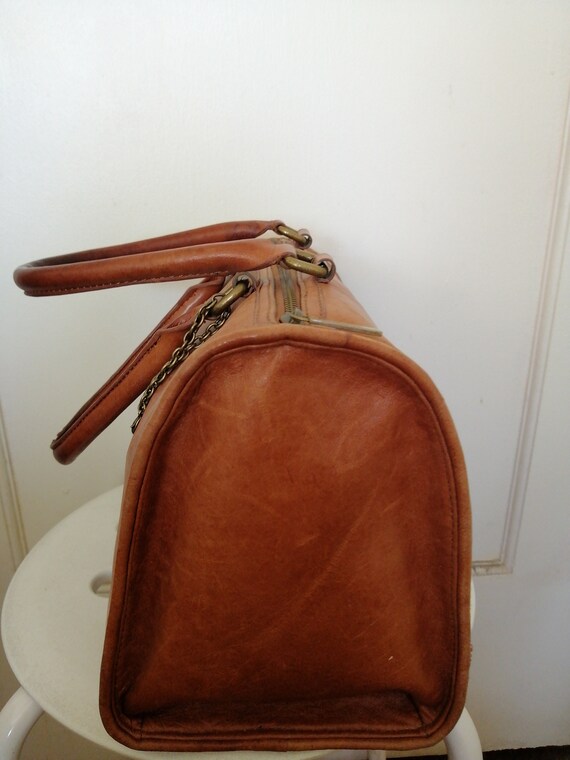 Vintage Brown General leather rivet handbag - image 4