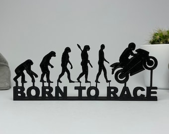 Born to Race / Motorrad Evolution / Motorrad Geschenk