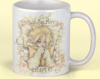 Just One More Chapter 11oz. Mug, Perfect for Coffee or Tea, Great Gift and Party Favors, Ideal for the Book Reader