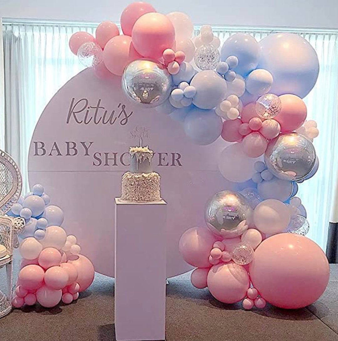 Gender Reveal Party Balloon Arch Pink and Blue Gender Reveal - Etsy