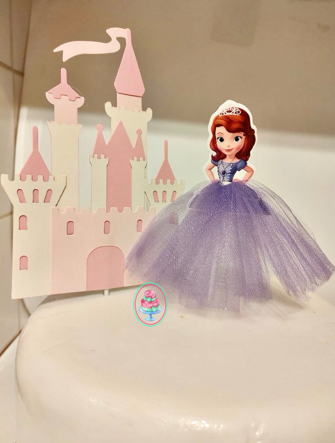 Sofia the First and Castle Cake Topper, Sofia Topper Cake Decoration - Etsy