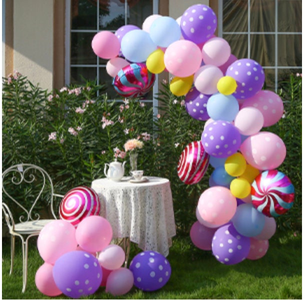 Candy Bright balloons, balloon arch kit by CakePassionAndDecor