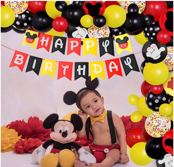 Odia Disponible robo Decoraciones para fiestas de Mickey Mouse guirnalda de globos - Etsy España