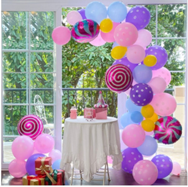 Candy Bright balloons, balloon arch kit by CakePassionAndDecor