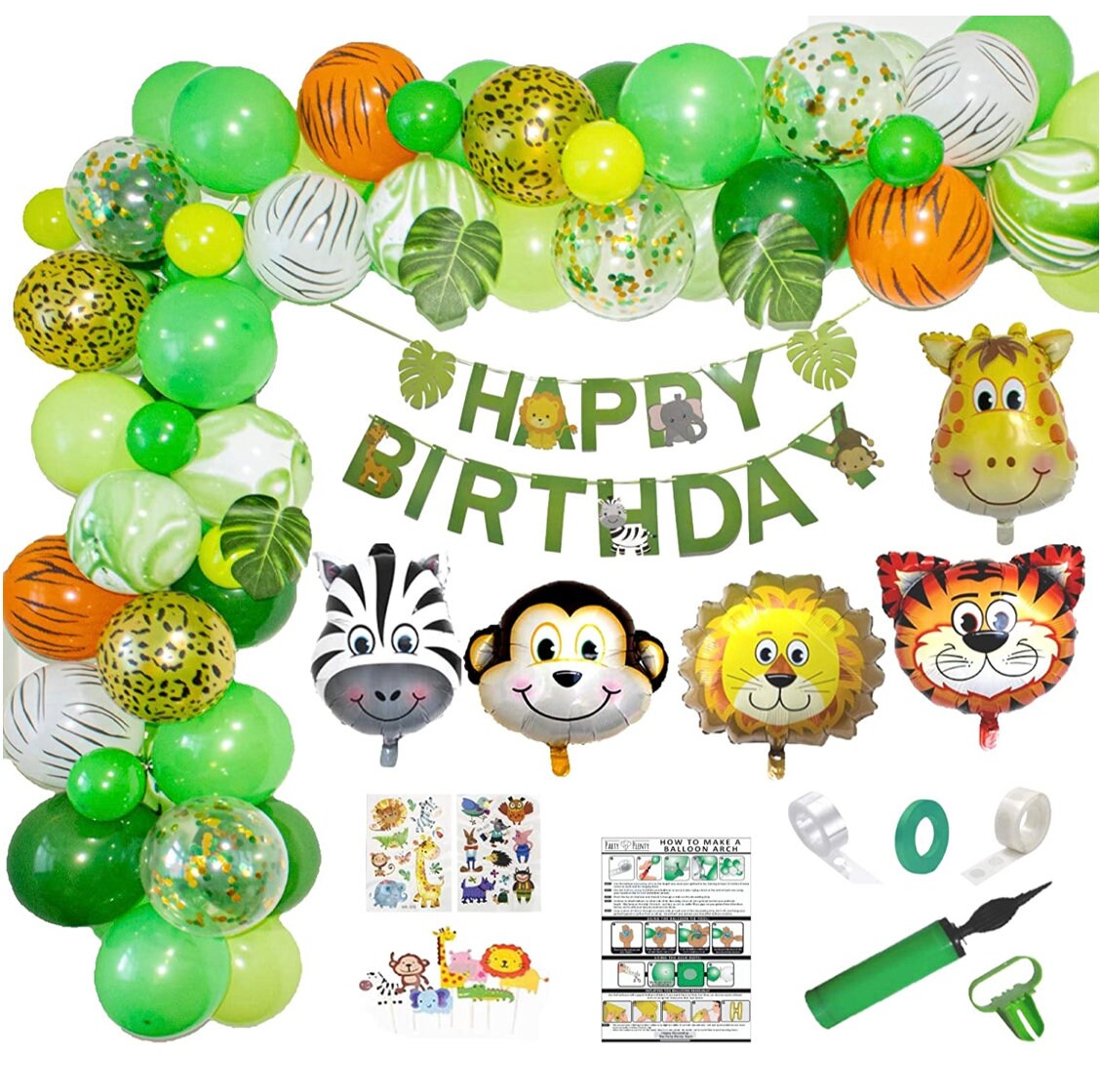 Jungle Theme Party Safari Birthday Decorations Jungle Baby Etsy