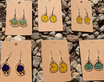 Shrinky dink cheap earrings etsy