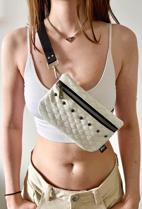 Faux Leather Bum Bag Fanny Pack Festival Bum Bag Diamond Quilted Sling Bag Etsy Ireland
