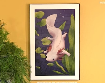 Axolotl Art Print