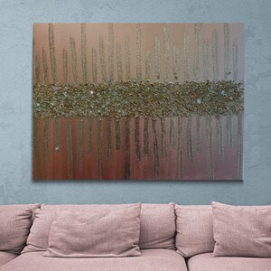 Rose Gold Glitter Glass Painting: Glam Sparkle Art
