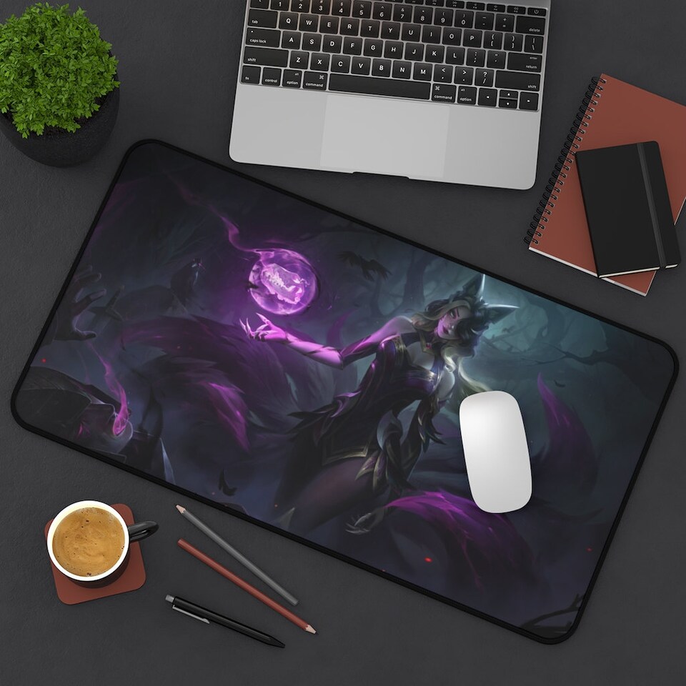 Discover League of Legends (Coven Ahri) Gaming Mouse Pad, XL Rectangular Non-Slip Desk Mat