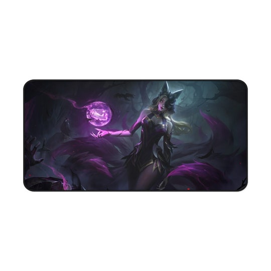 Disover League of Legends (Coven Ahri) Gaming Mouse Pad, XL Rectangular Non-Slip Desk Mat