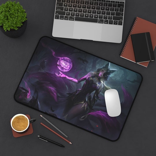 Disover League of Legends (Coven Ahri) Gaming Mouse Pad, XL Rectangular Non-Slip Desk Mat