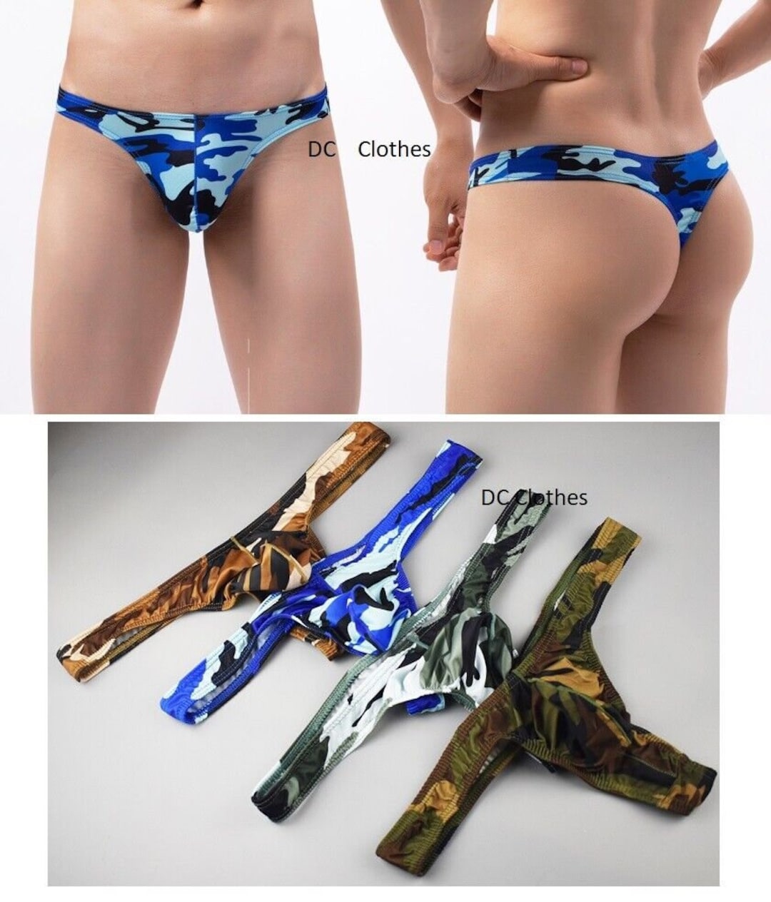 Men's Camouflage Thong Sexy Underwear waist 27 to Etsy