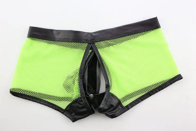 ASOS DESIGN Faux Leather Boxer Short In Black | ASOS